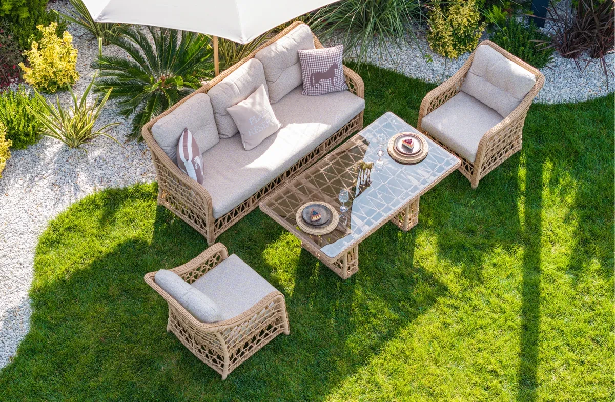 Dora Rattan Bahçe Balkon Oturma Grubu